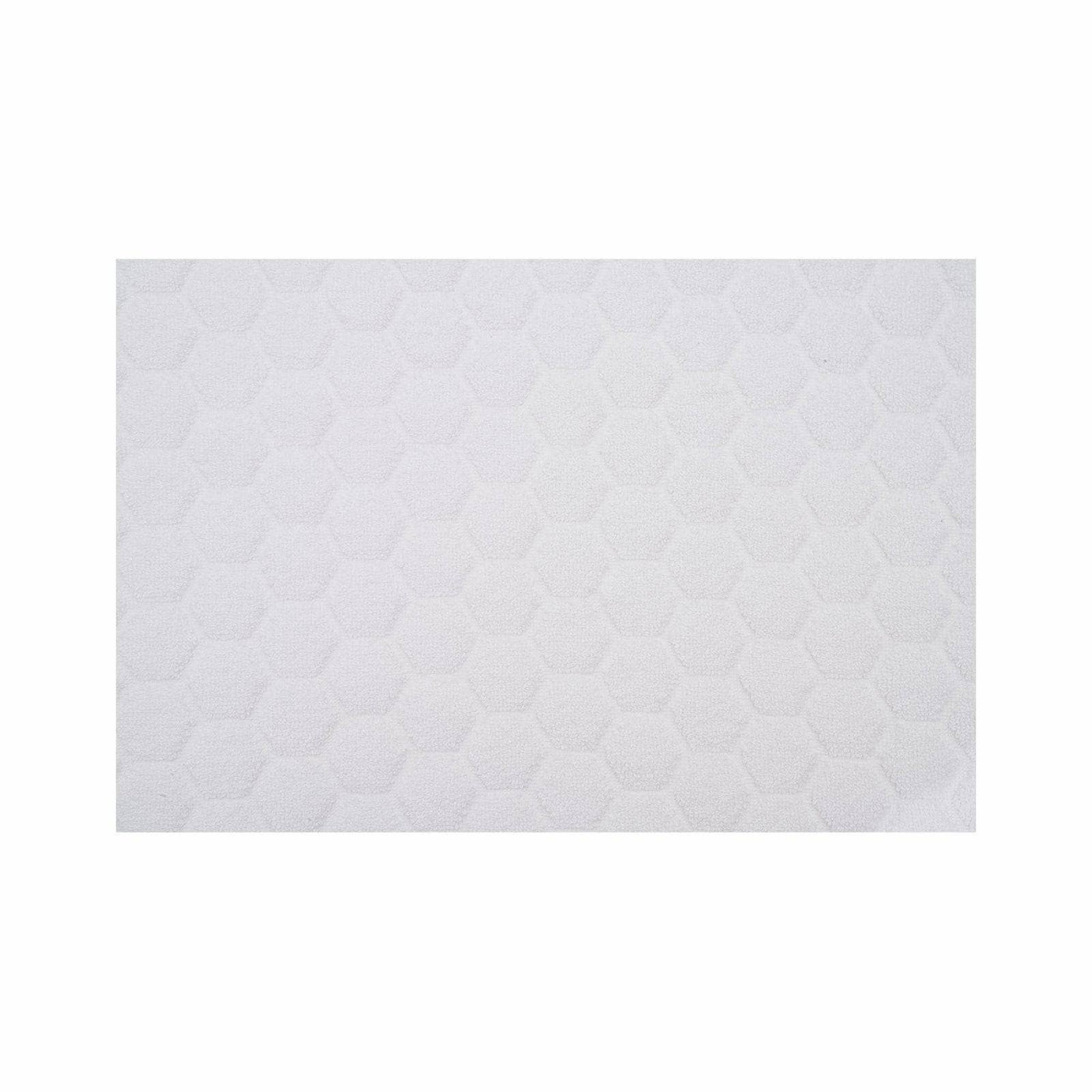 Gary Textured 100% Turkish Cotton Bath Mat, White, 50x80 cm 2