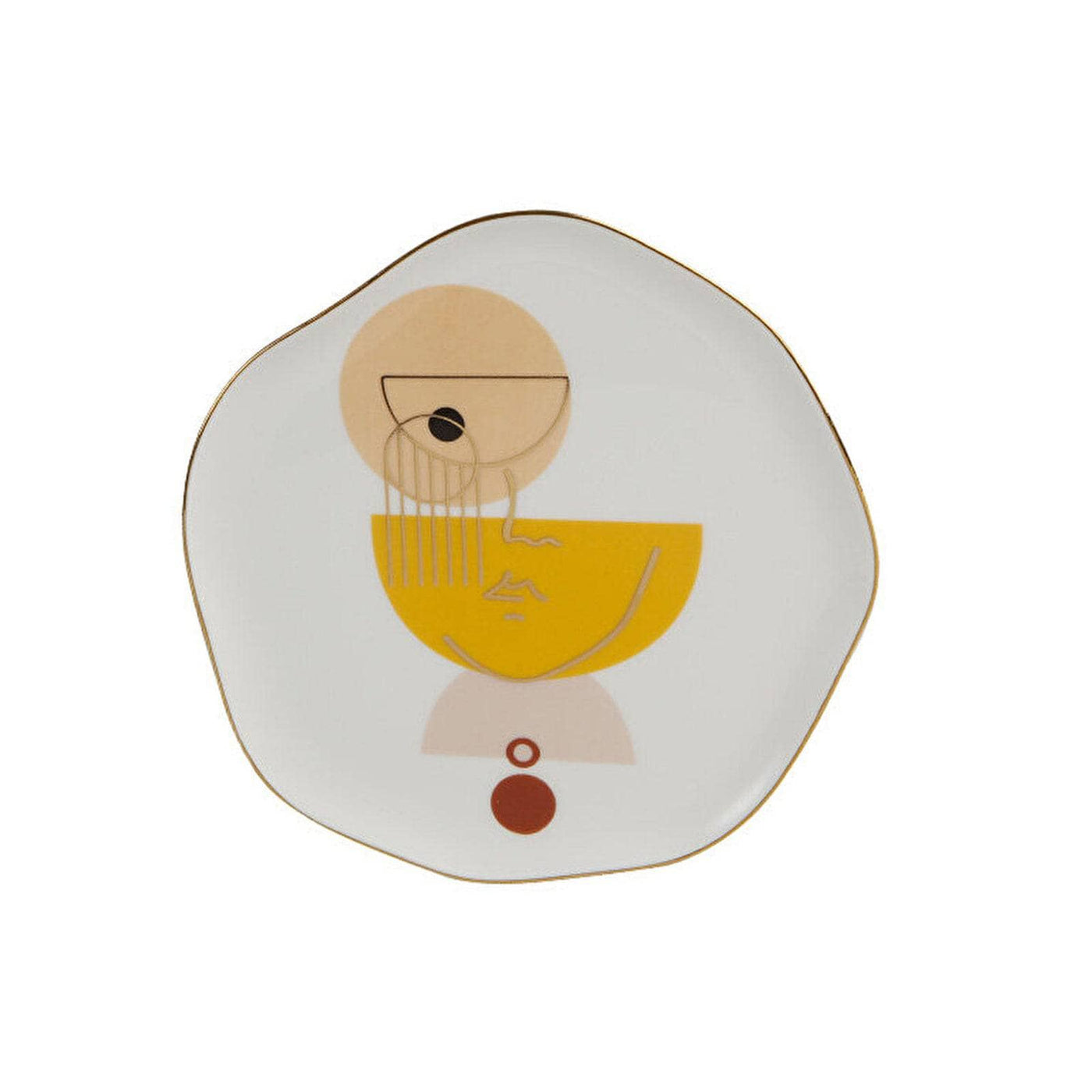 Abstract Set of 6 Side Plates, 21 cm 1