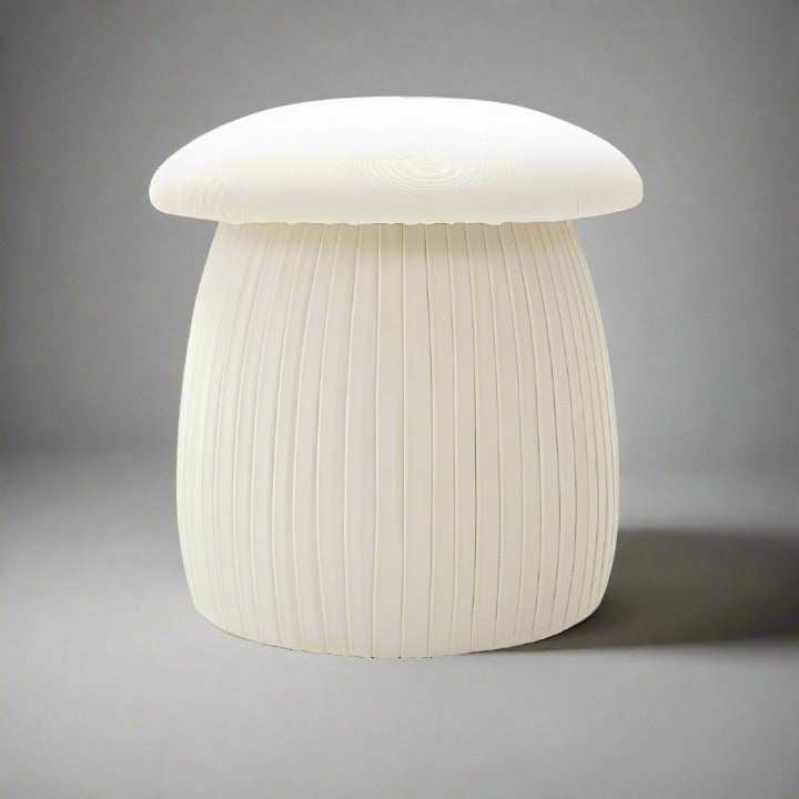 Mushroom Pouffe / Foot Rest, Off-White