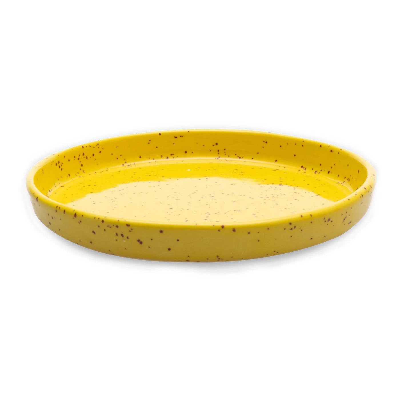 Bubble Handmade Plate, Yellow, 17 cm 2