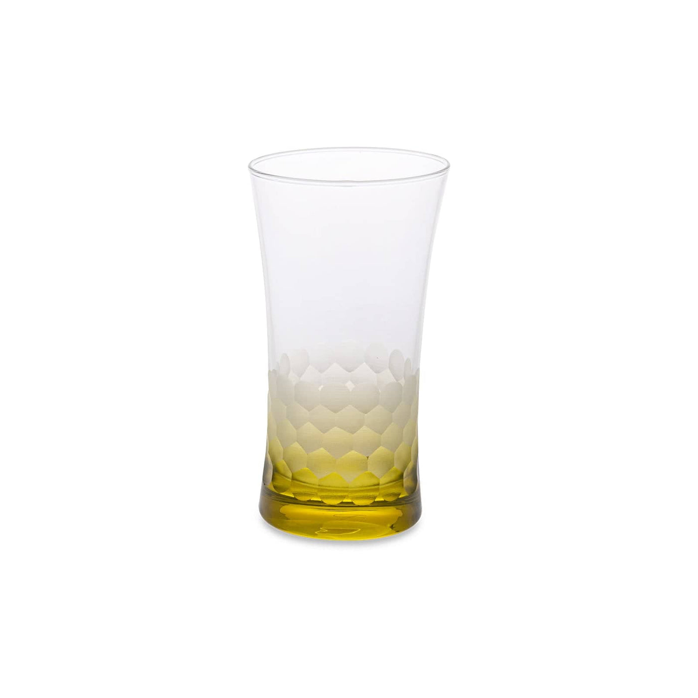 Bermondsey Set of 6 Glass Tumblers, Mustard, 300 ml 2
