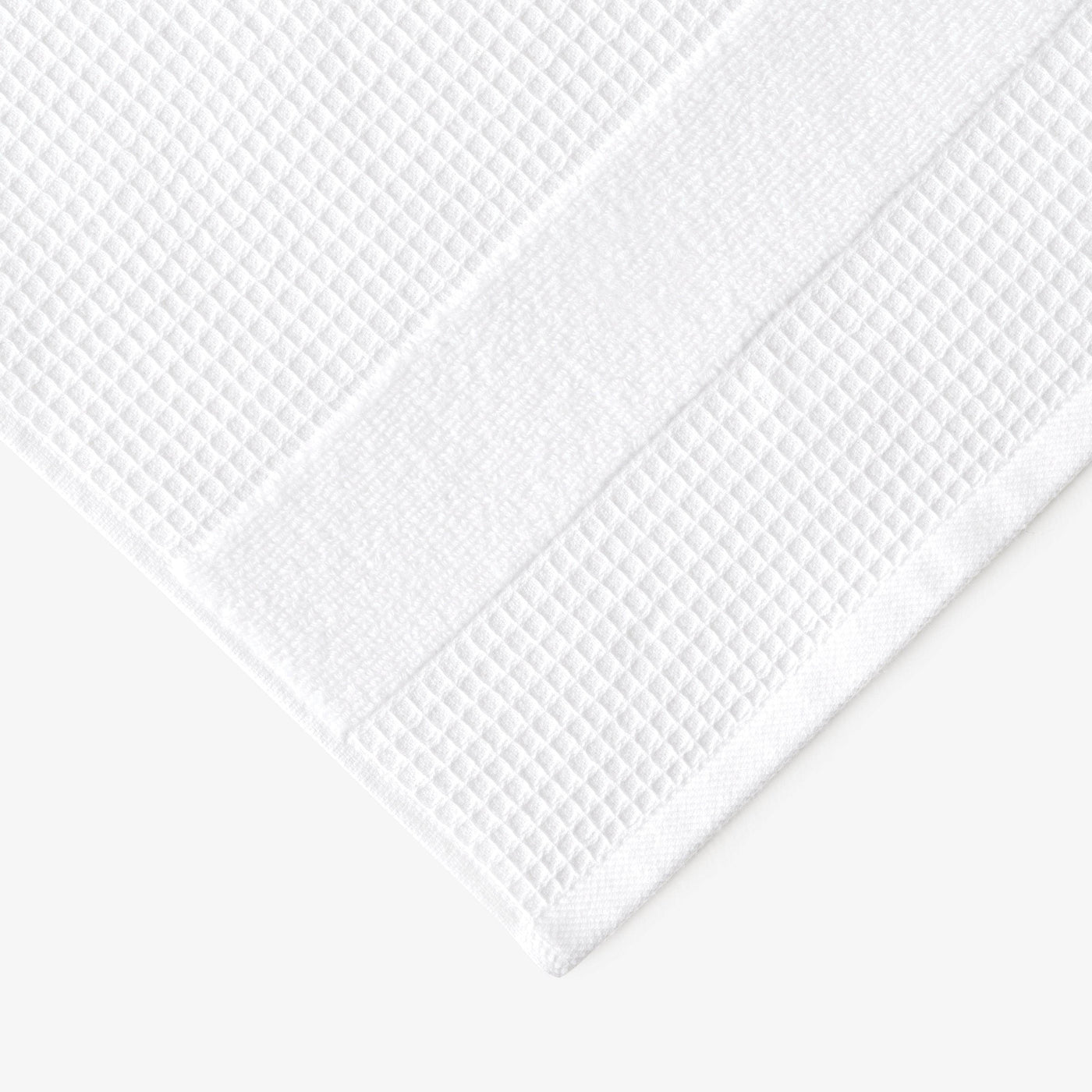 Airsense Waffle Set of 2 100% Turkish Cotton Hand Towel, White, 50x90 cm 3