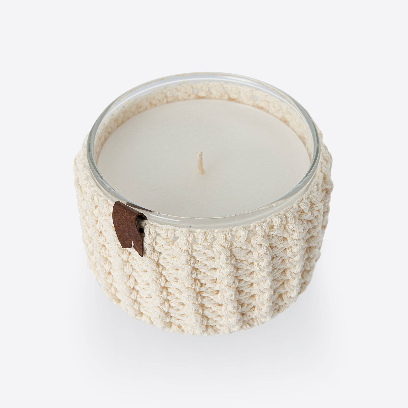 Knitted Candle, Cream, 290 g - 1