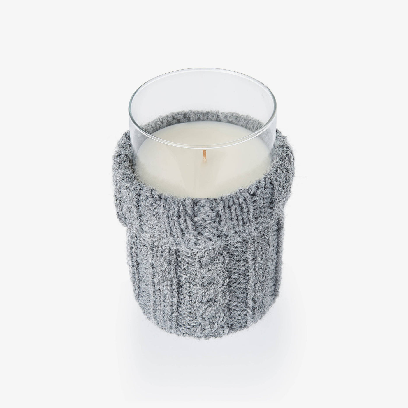 Knitted Candle, Grey, 820 g - 1