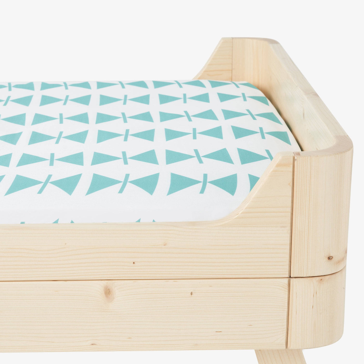 Dinosaur Fitted Sheet, Green - White, 70x140 cm 1
