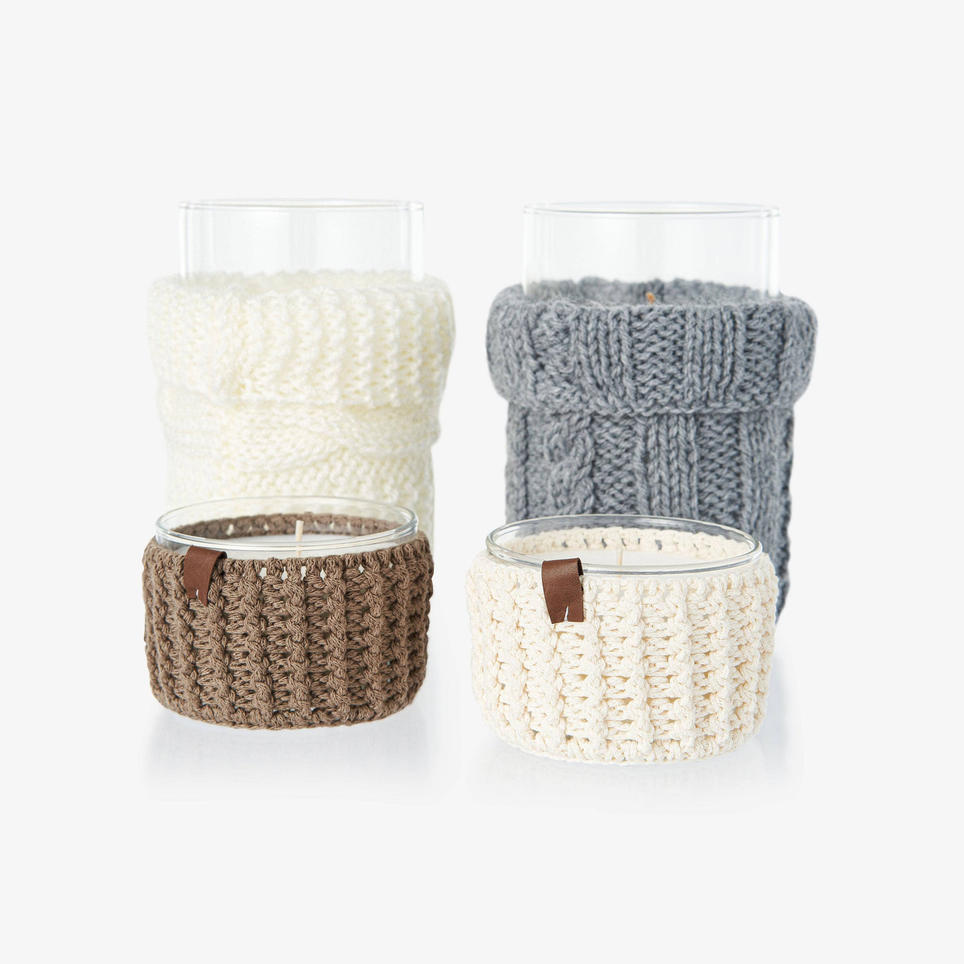 Knitted Candle, Grey, 820 g - 4