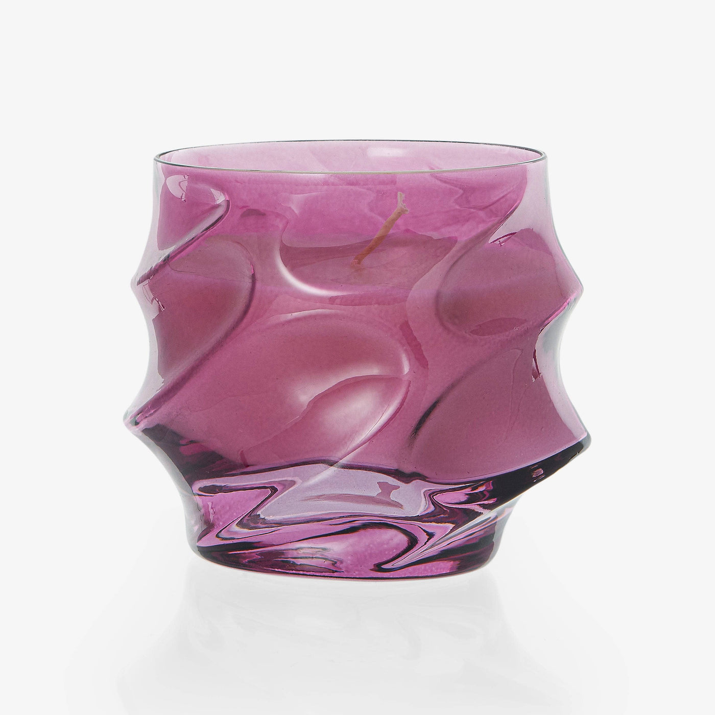 Hand-blown Candle, Purple, 950 g - 2