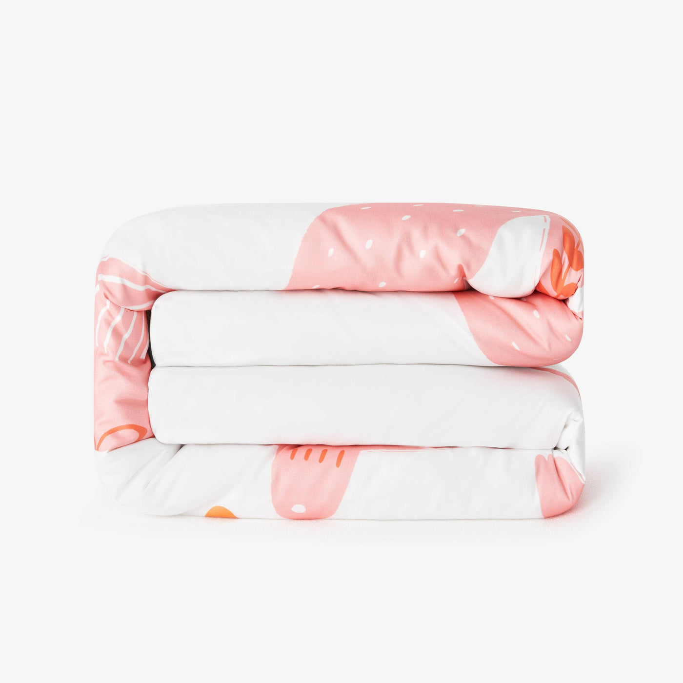 Bird Reversible Duvet Cover Set, Pink - White, 120x140 cm 3