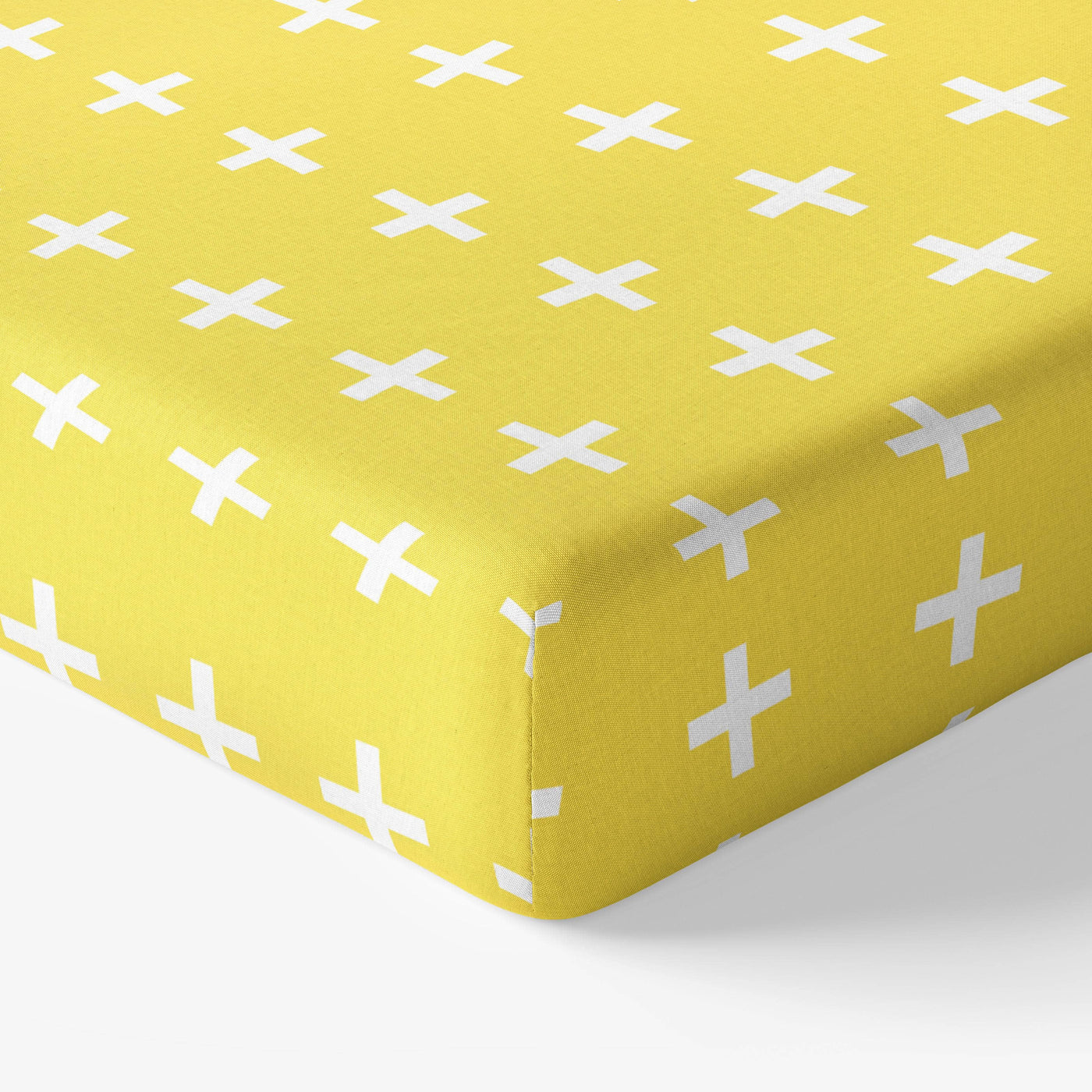 Notebook Fitted Sheet, Yellow - White, 90x190 cm 3