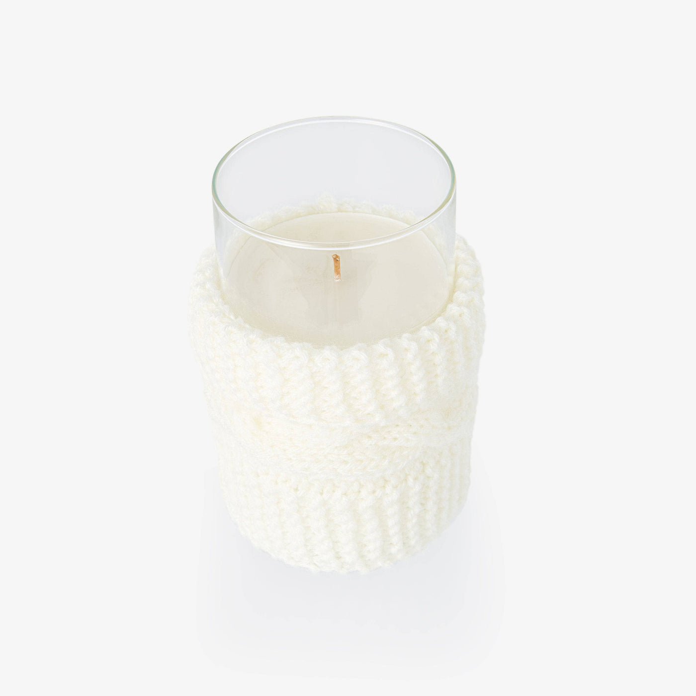 Knitted Candle, Cream, 820 g - 1