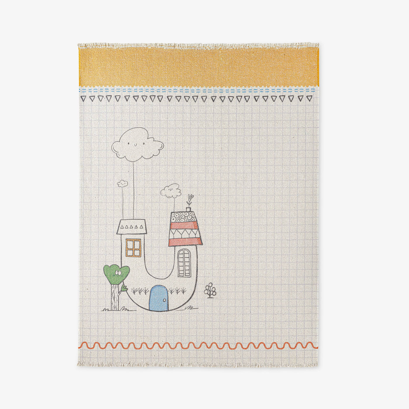 Kids, Notebook Kids Rug, Orange - Blue, 120x160 cm - 1