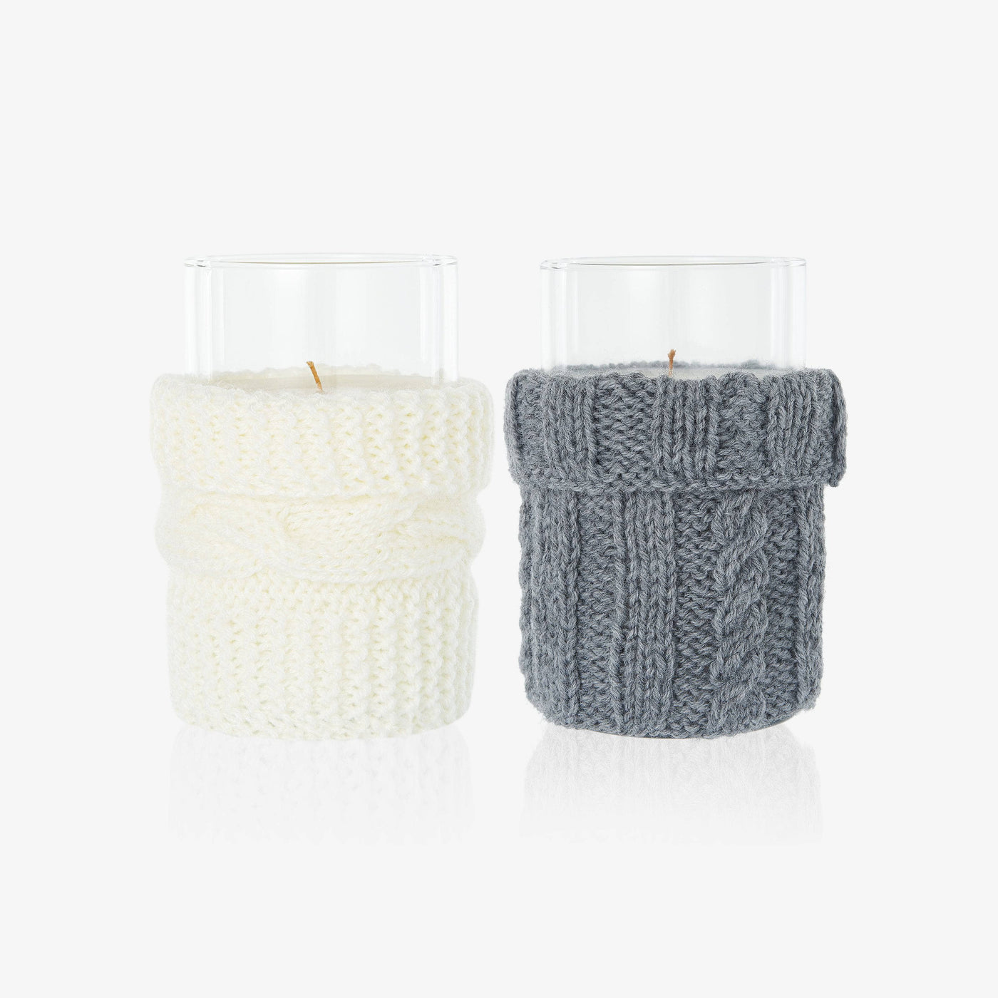 Knitted Candle, Grey, 820 g - 3