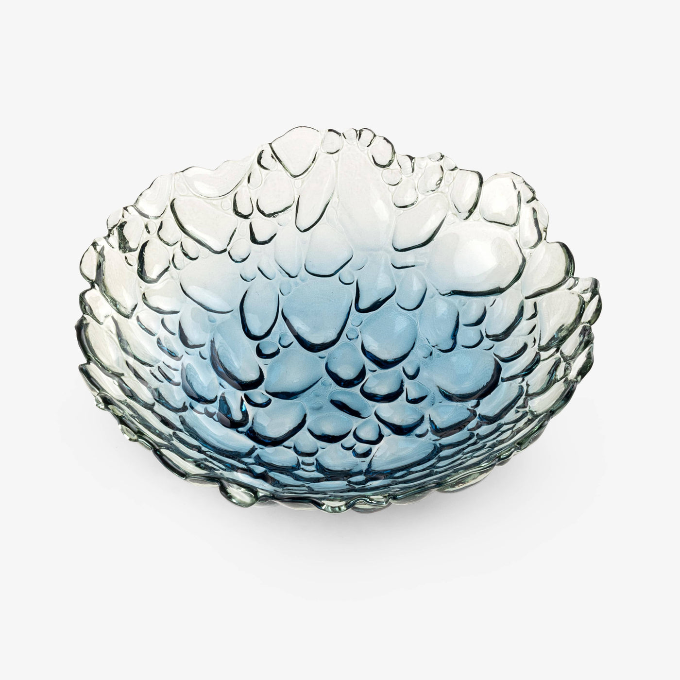 Bombolla Deep Sea Bed Decorative Glass Bowl, Blue - Sage Decorative Accessories sazy.com