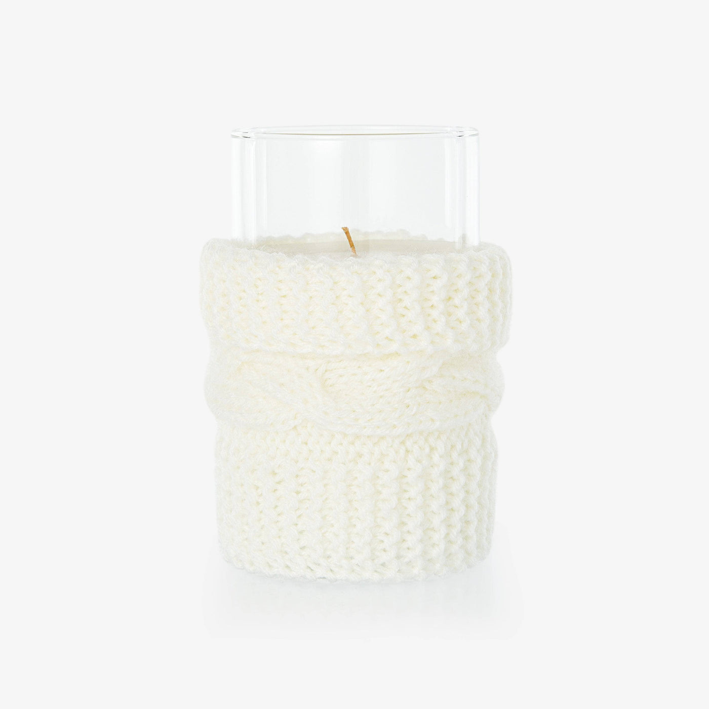 Knitted Candle, Cream, 820 g - 2