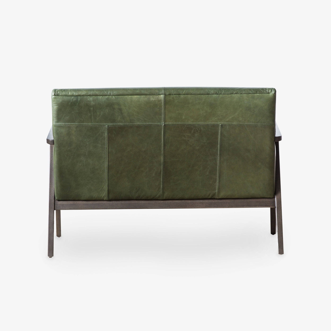 Neyland 2 Seater Leather Sofa, Green - 8