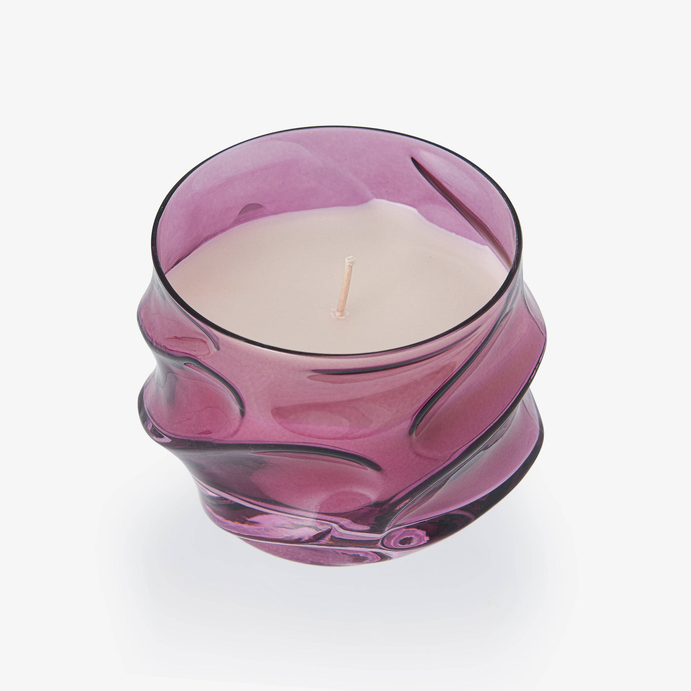 Hand-blown Candle, Purple, 950 g - 1