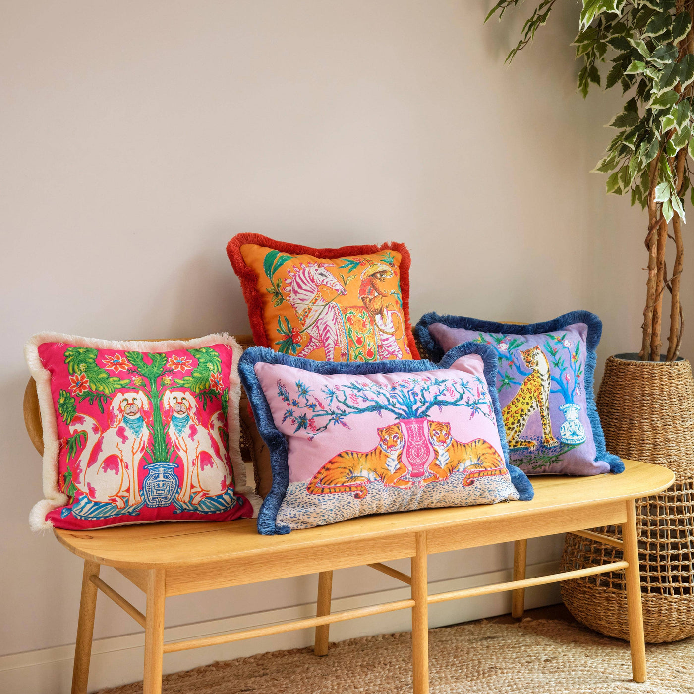Fenella Cushion Cover, Multicoloured, 45x45 cm - 2
