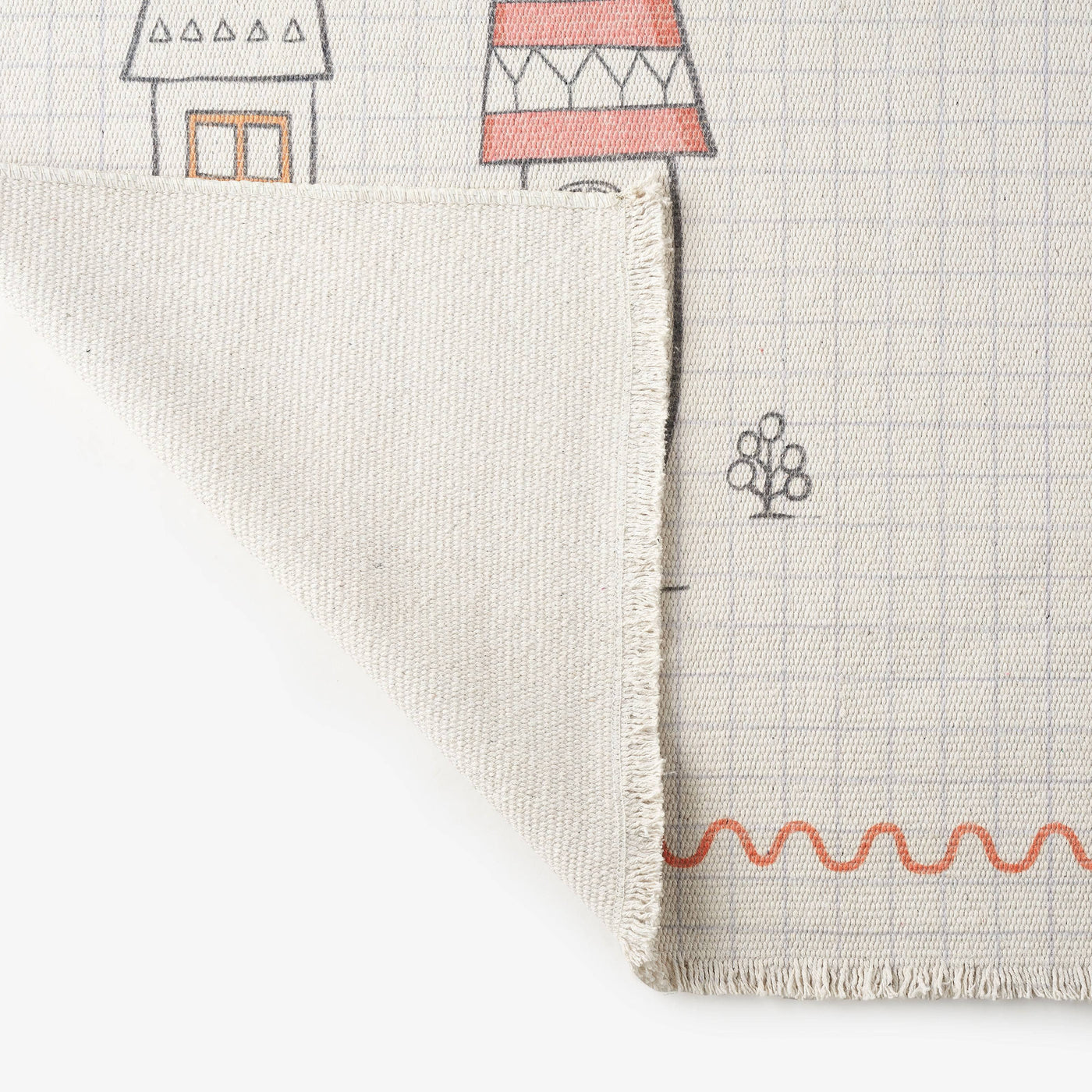 Notebook Kids Rug, Orange - Blue, 120x160 cm - 4