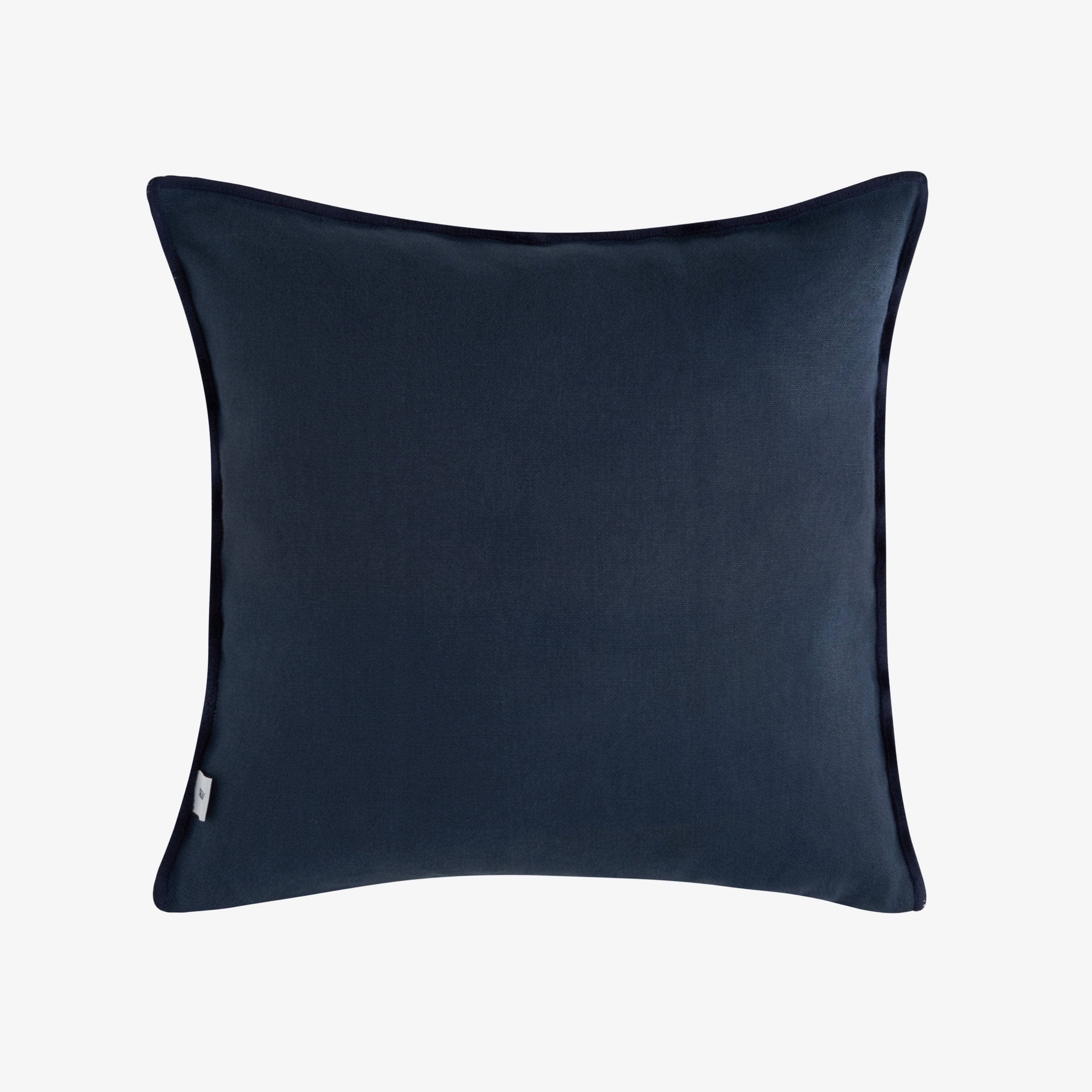 Lido Striped Linen Cushion Cover, Natural - Blue, 45x45 cm - 2