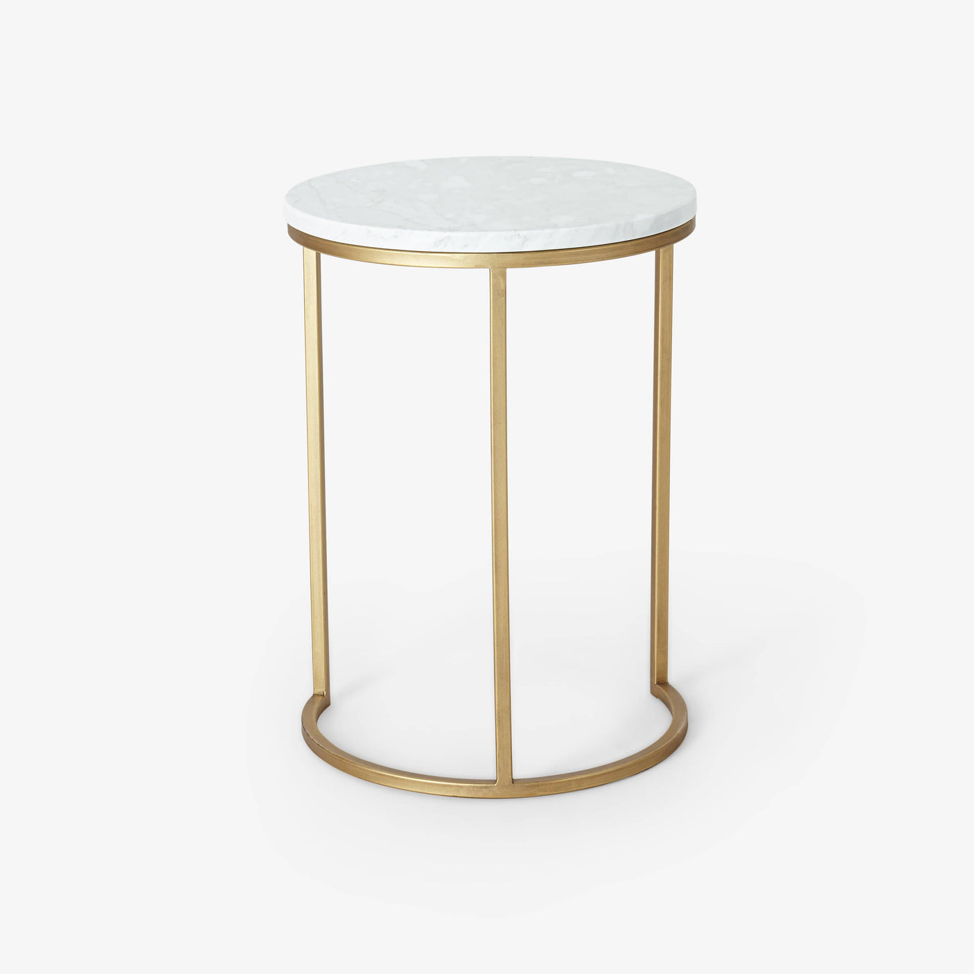 Carrara Marble - Metal Nesting Coffee Tables, Gold, Set - 6
