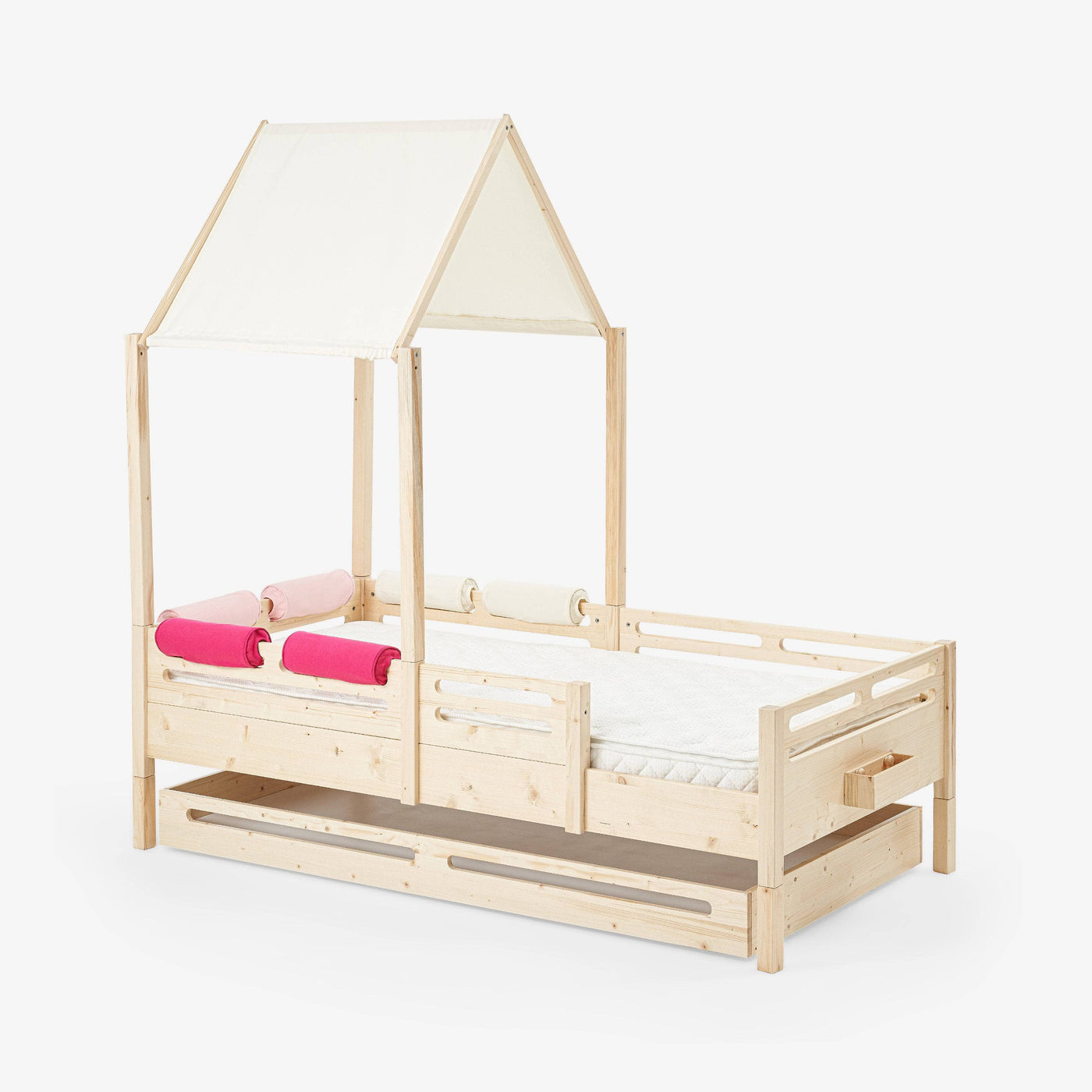 Four Poster Bed Canopy, Off-White 5
